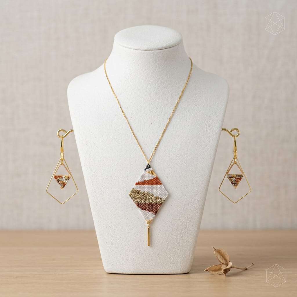 Juego de Aretes y Collar Salma